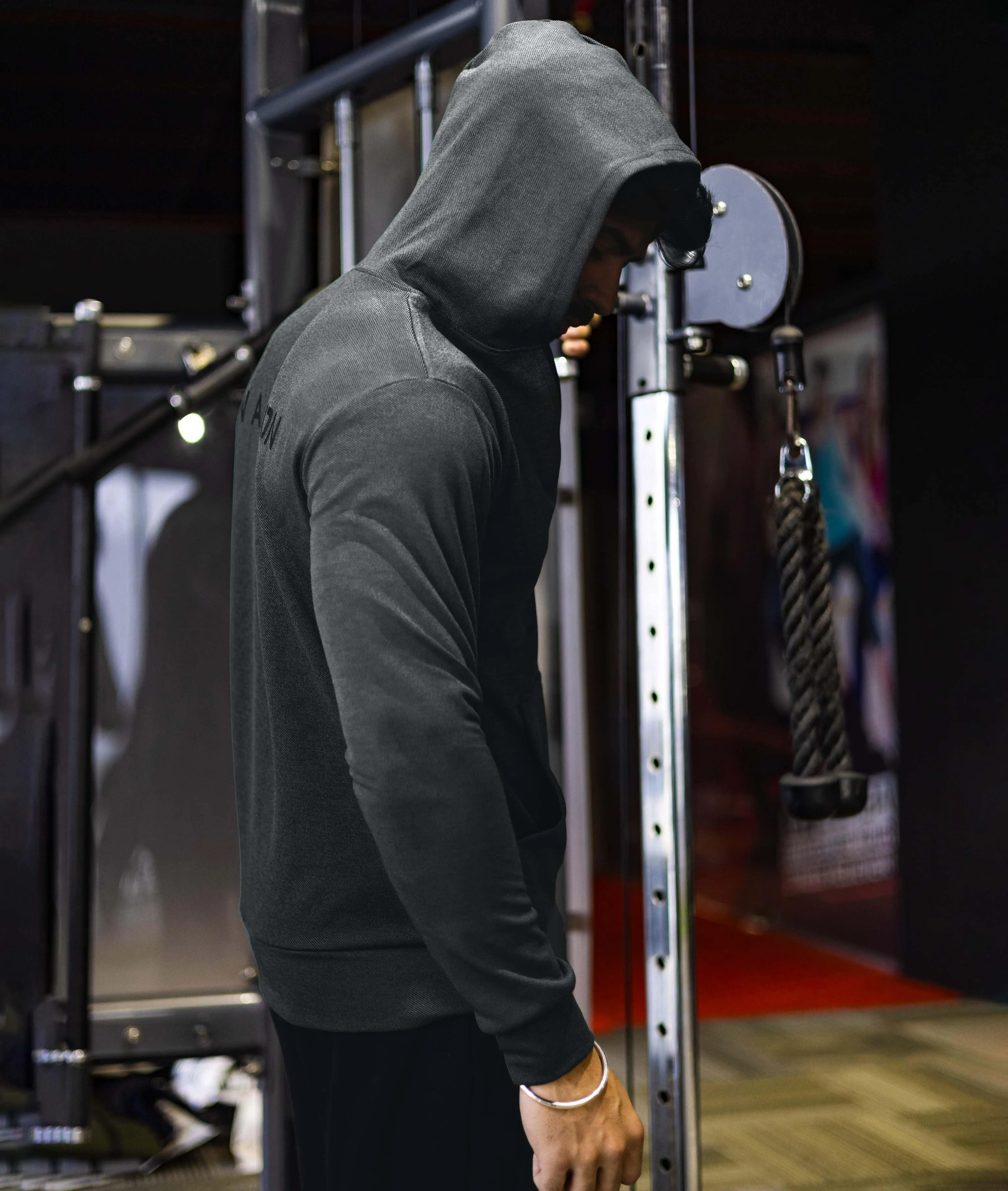 Athlete GymX Hoodie: Metal Grey