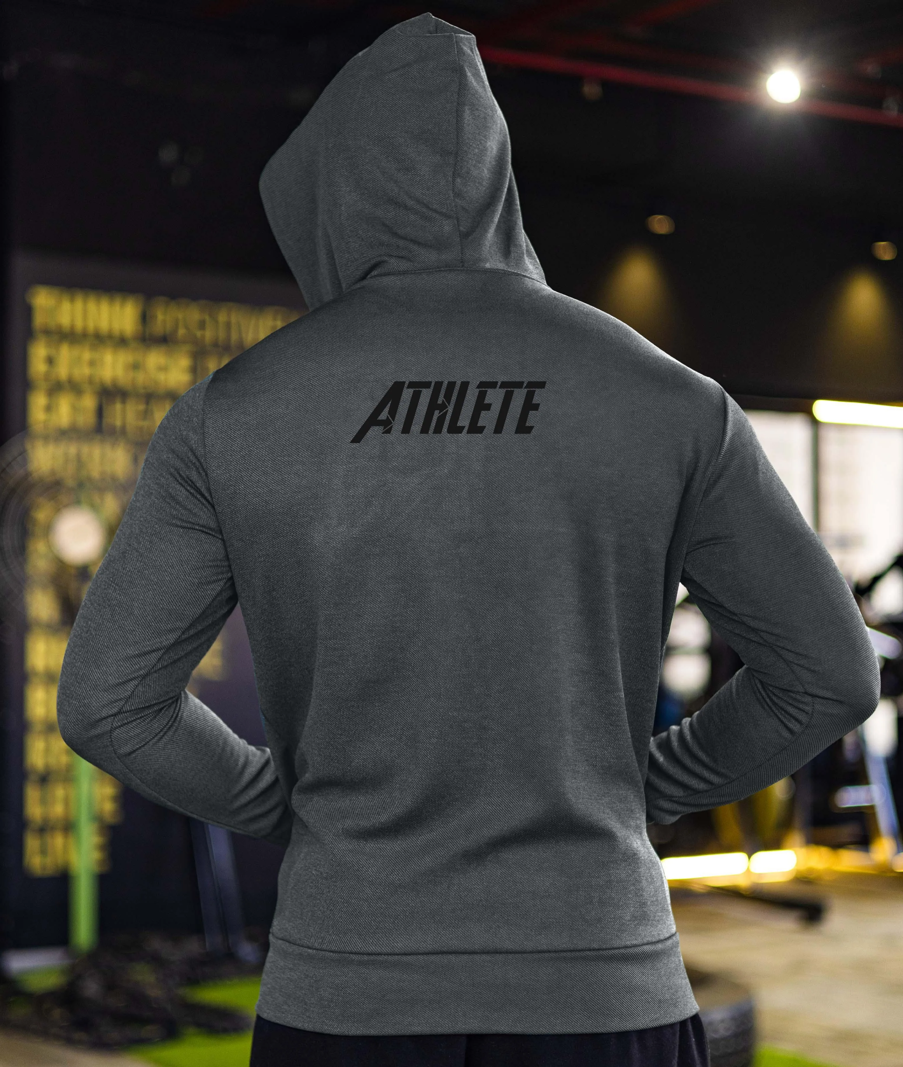 Athlete GymX Hoodie: Metal Grey