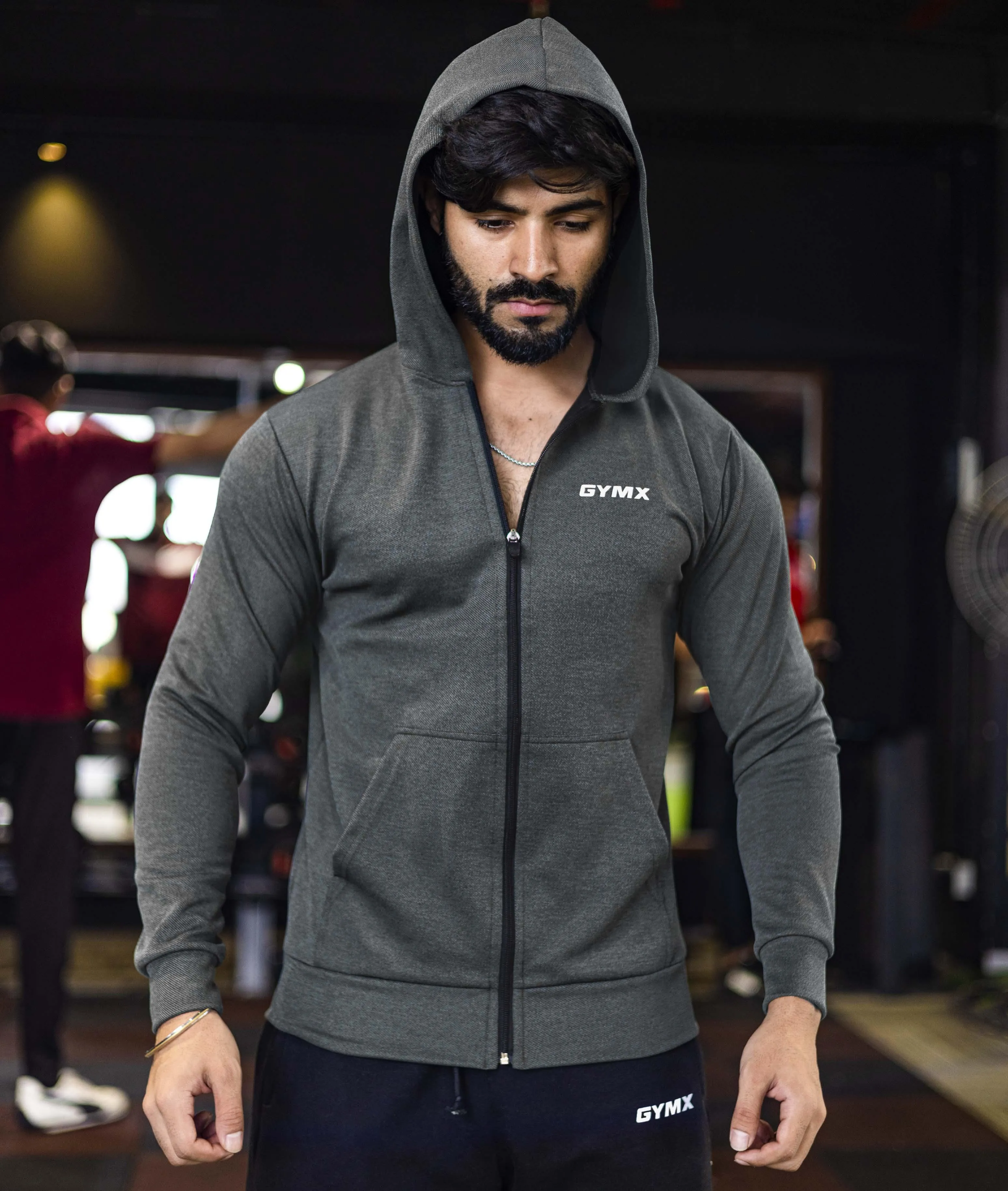 Athlete GymX Hoodie: Metal Grey