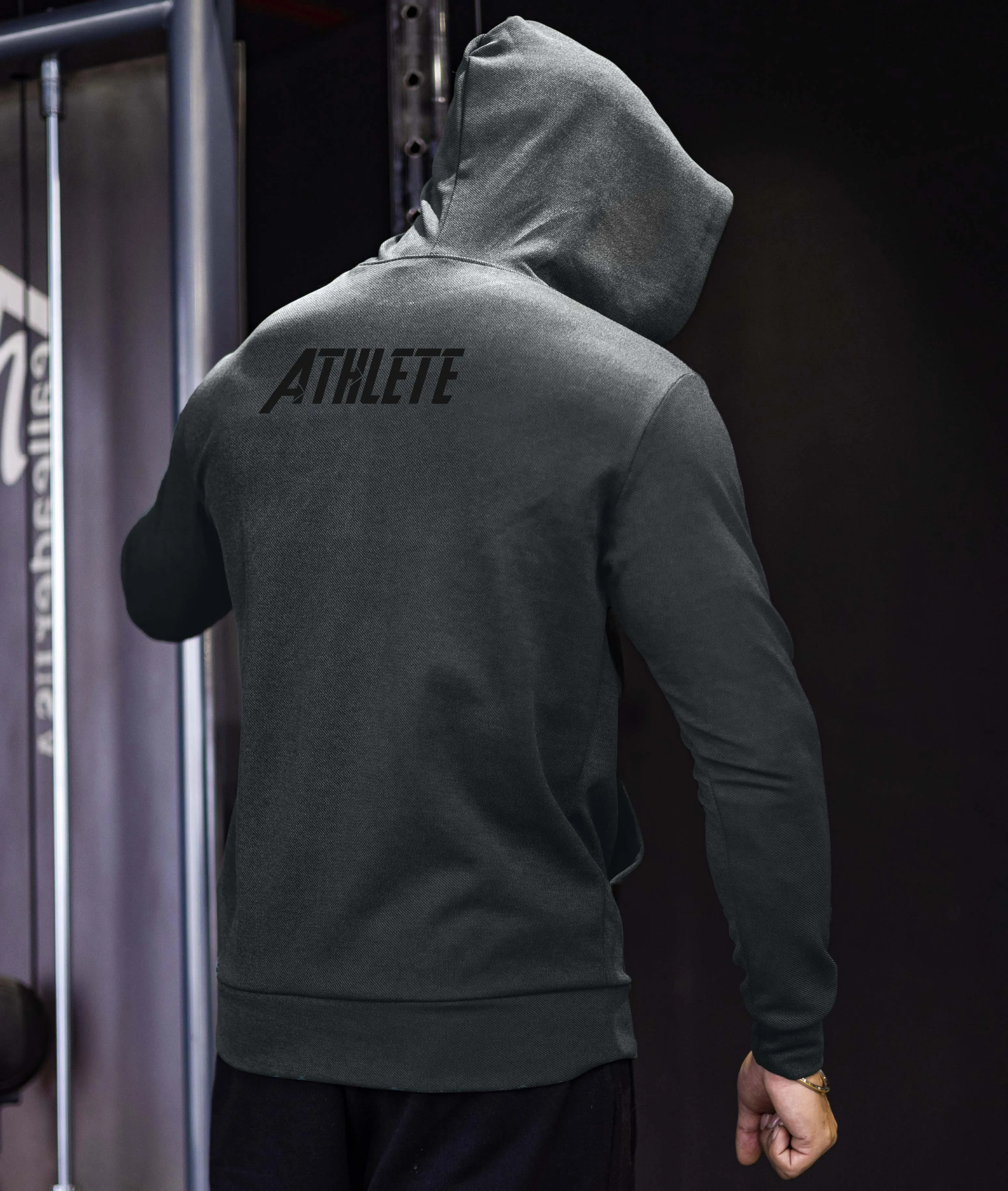 Athlete GymX Hoodie: Metal Grey