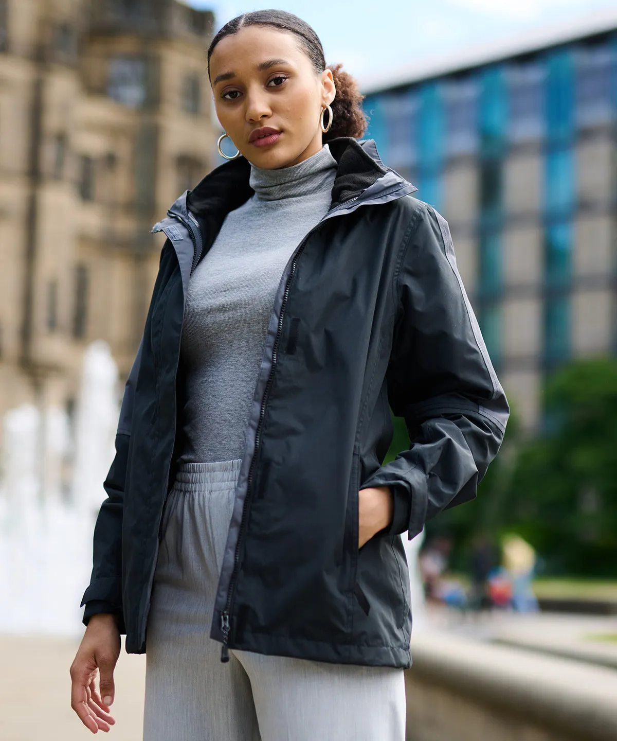 Black/Seal Grey - Women's Defender III 3-in-1 jacket