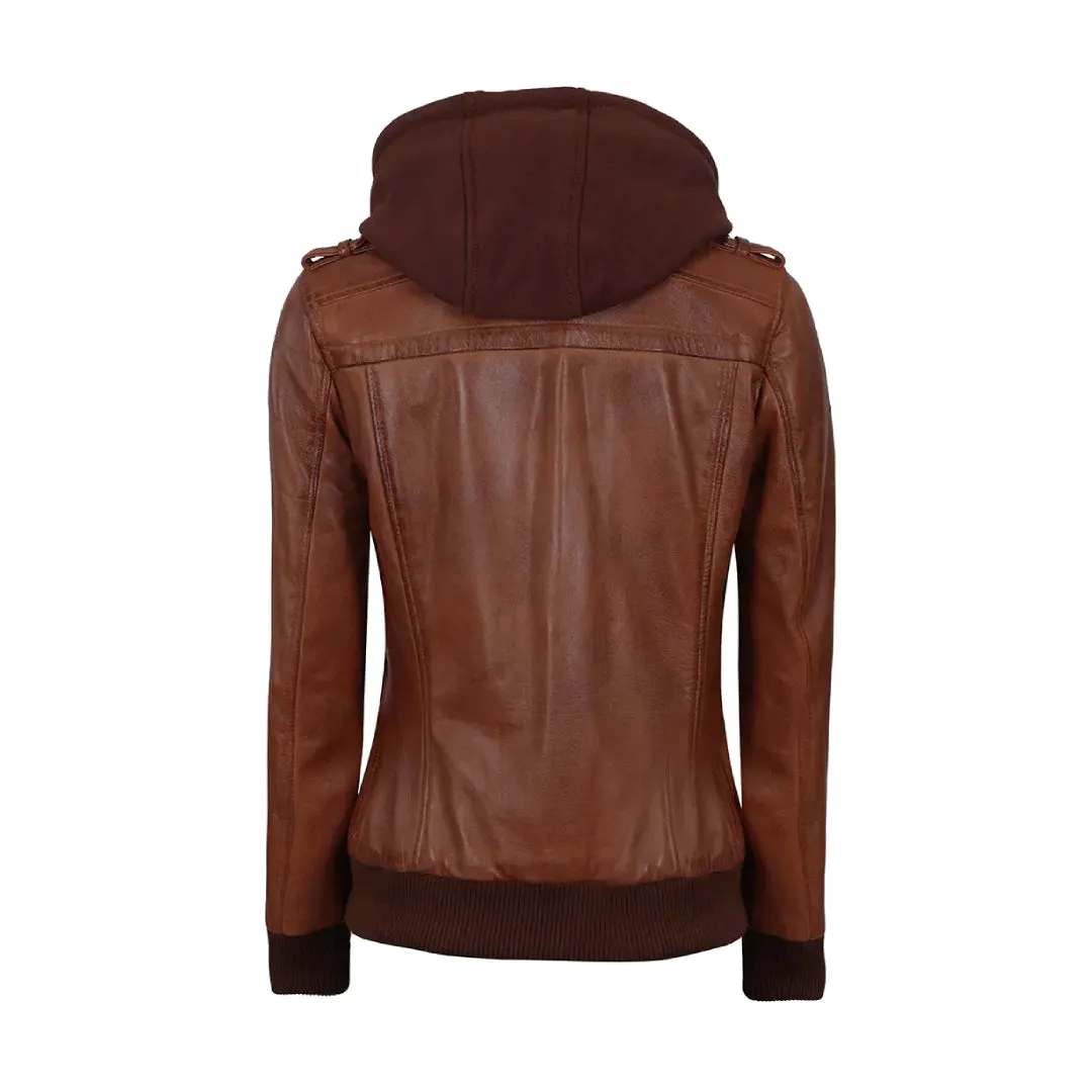 Brown Bomber Real Leather Jacket