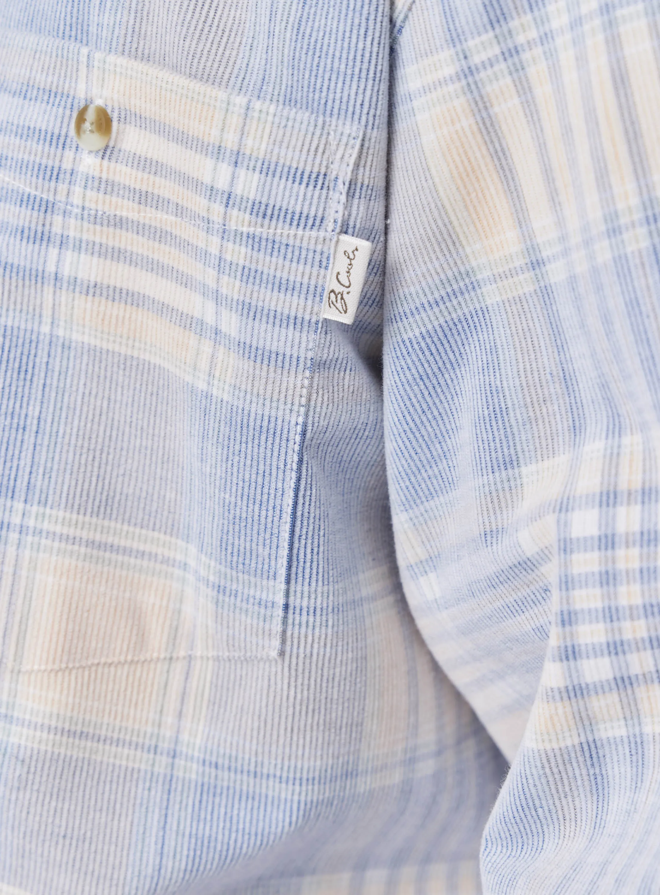 Cabin 2.0 Shirt Blue Corduroy Plaid