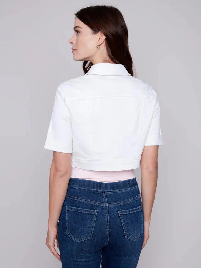 Charlie B Cropped Short Sleeve Jacket