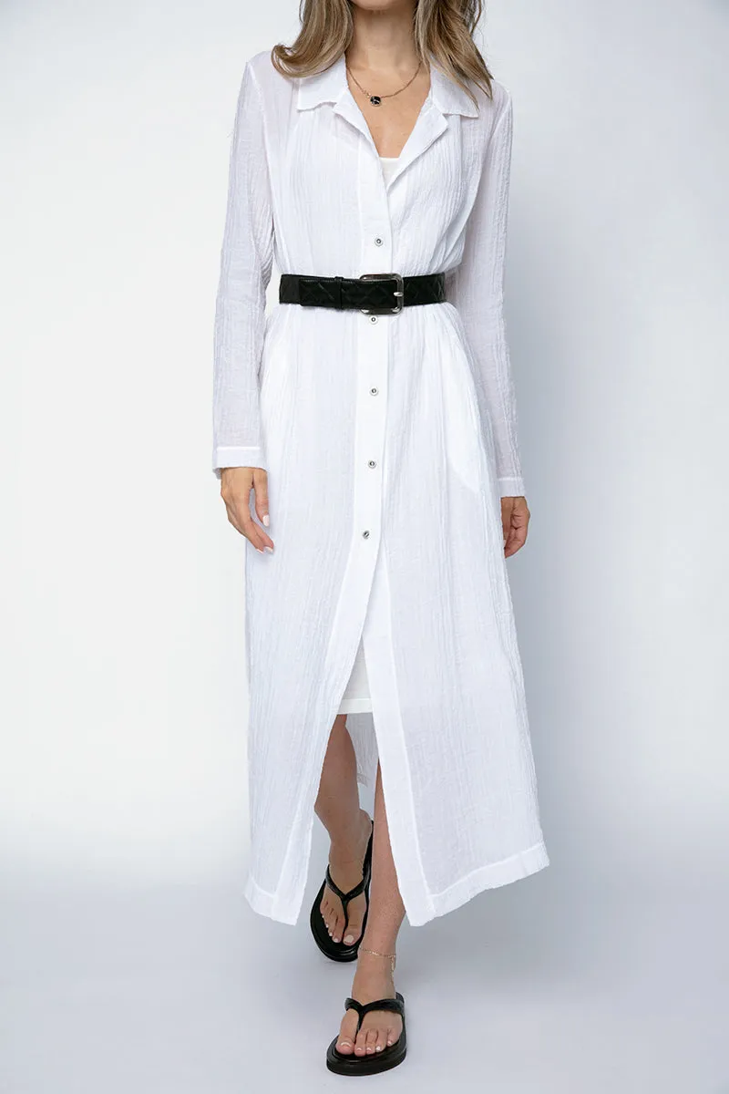 Duster Coat in White