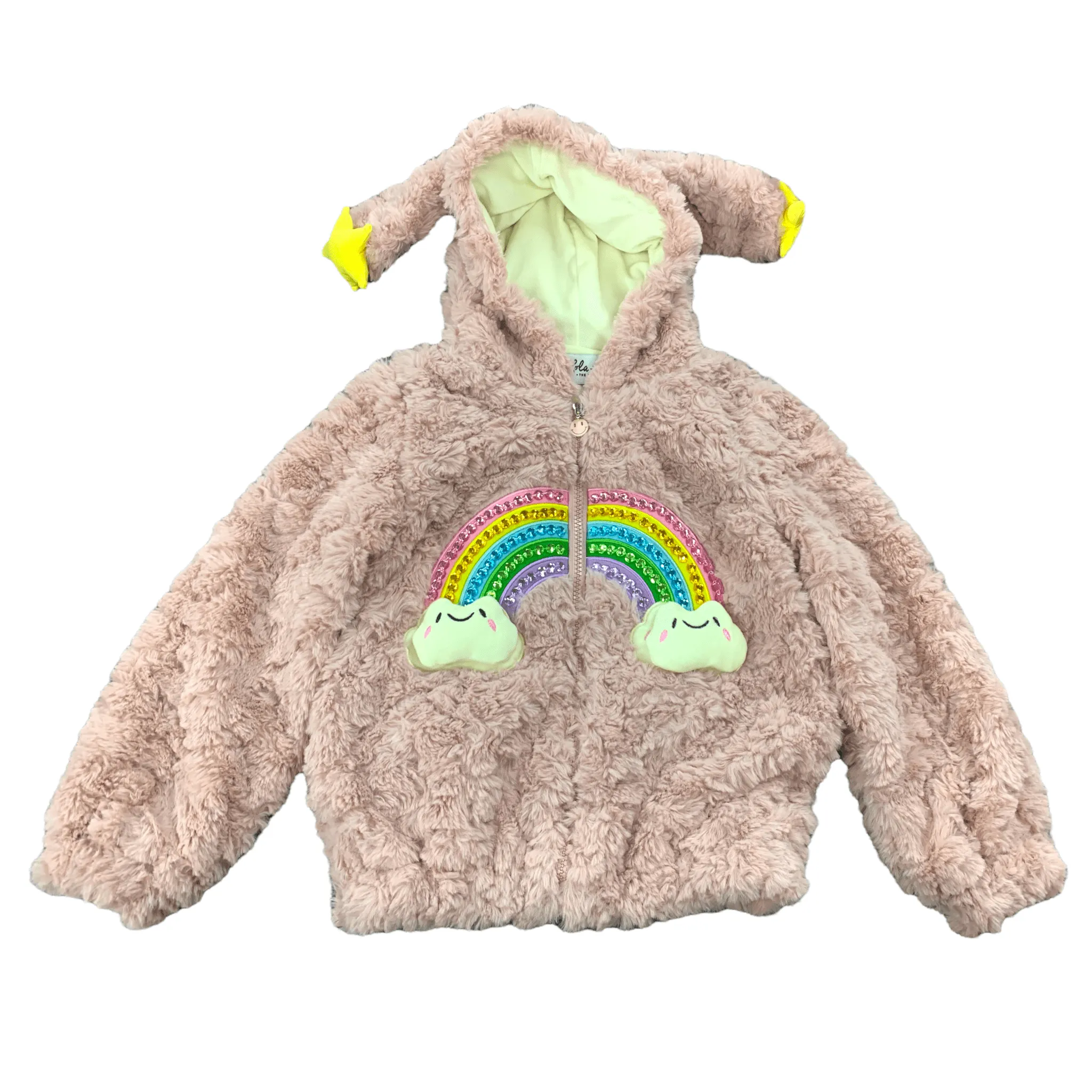 Fuzzy Rainbow Star Jacket