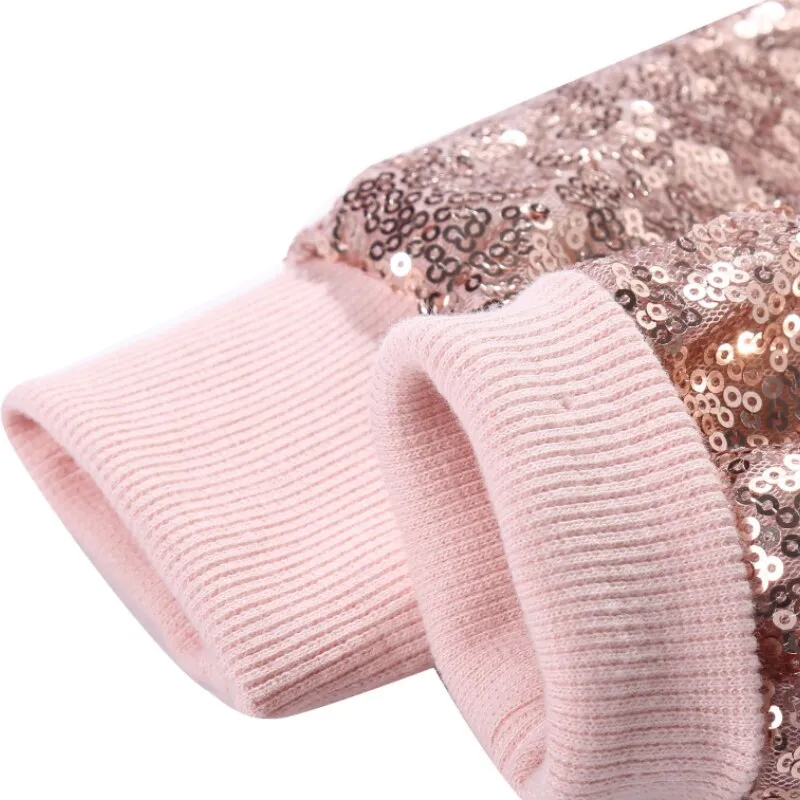 Girls Sequin Jacket - Pink Sequin