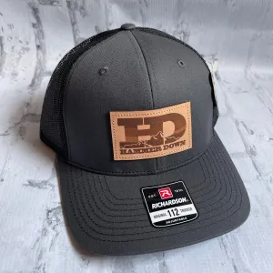 Hammer Down "HD Mountain" Hat - Charcoal with Woven Patch