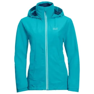 Jack Wolfskin Evandale Womens Waterproof Jacket- Dark Aqua