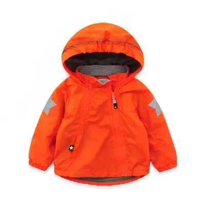 Kids Fleece Hooded Windbreaker Spring and Fall - Free Shipping N.A.