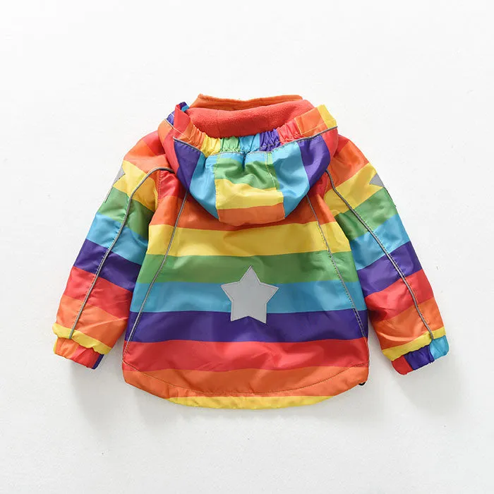 Kids Fleece Hooded Windbreaker Spring and Fall - Free Shipping N.A.