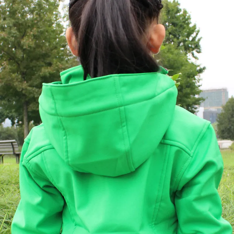 Kids Softshell Windbreaker Jacket Waterproof Free Shipping to N.A.