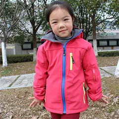 Kids Softshell Windbreaker Jacket Waterproof Free Shipping to N.A.