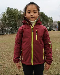 Kids Softshell Windbreaker Jacket Waterproof Free Shipping to N.A.