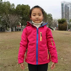 Kids Softshell Windbreaker Jacket Waterproof Free Shipping to N.A.