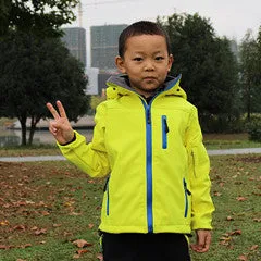 Kids Softshell Windbreaker Jacket Waterproof Free Shipping to N.A.