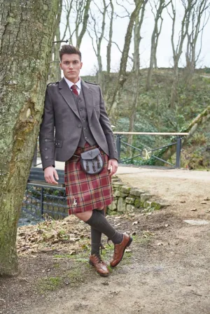 Kilt Jacket and Vest Peat Brown