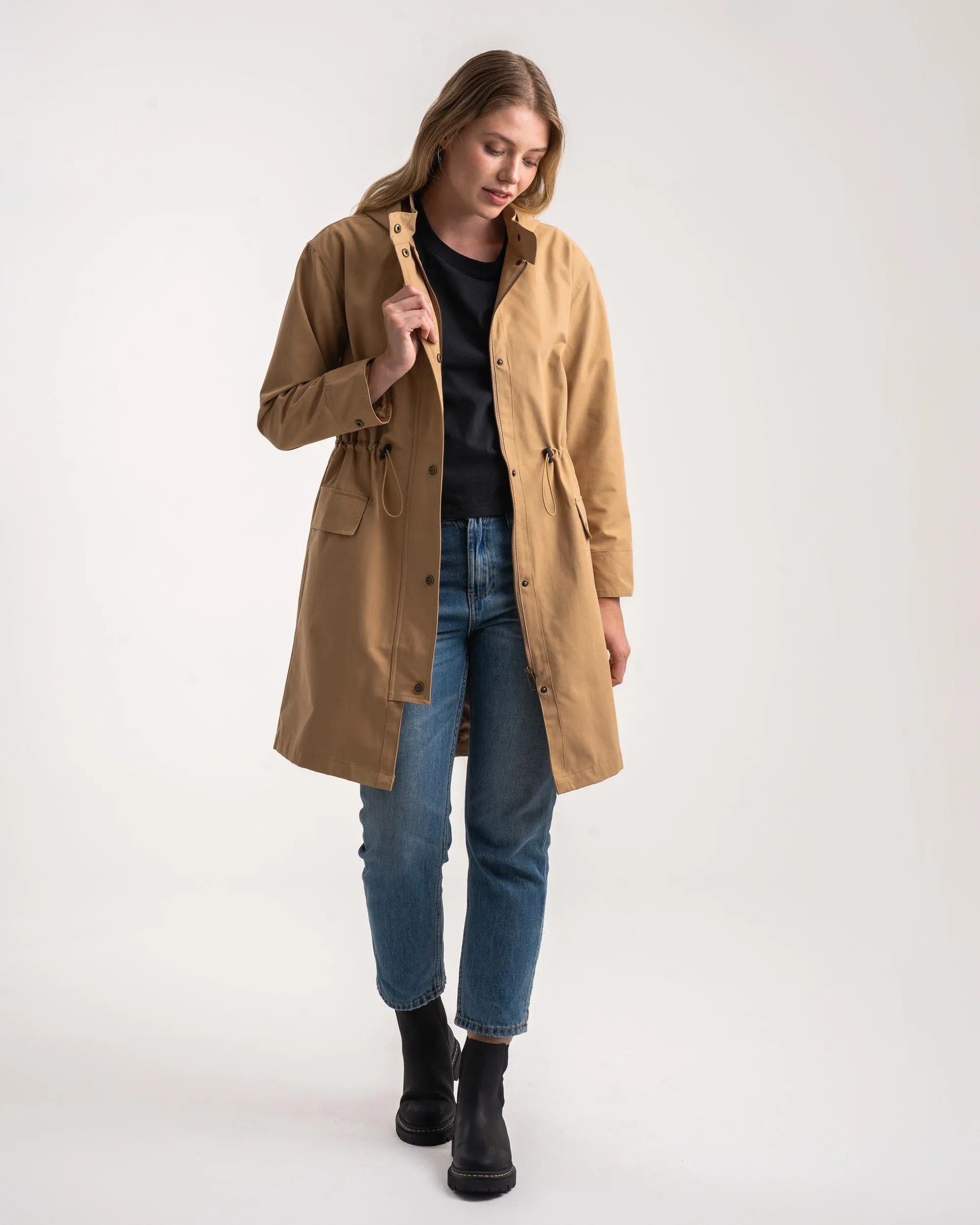 Ladies Trench Coat - Camel