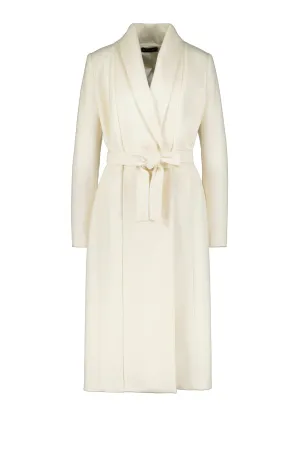 LIMONIUM IVORY WOOL LIGHTWEIGHT COAT