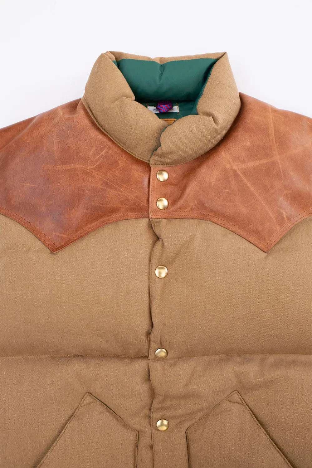 Lot 2199 - Rocky Mountain x Warehouse Dobby Twill Vest - Brown