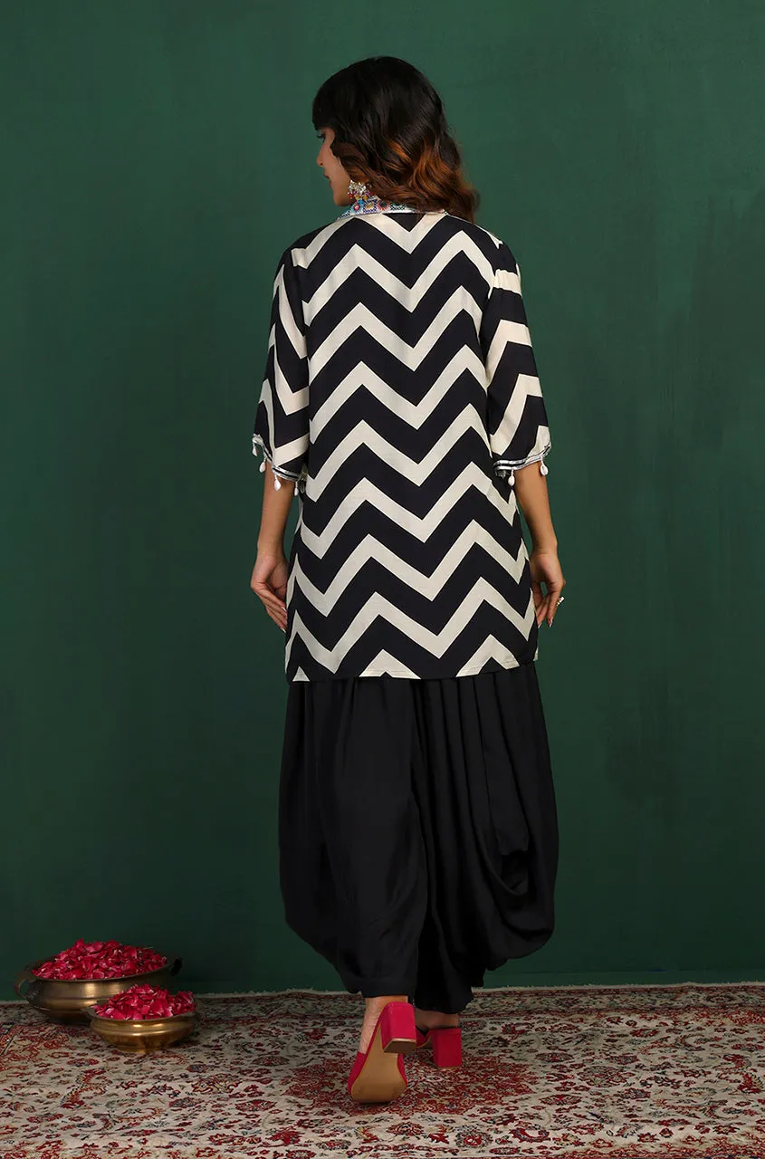 MASAKALI - Monochrome Chevron Three Piece Set