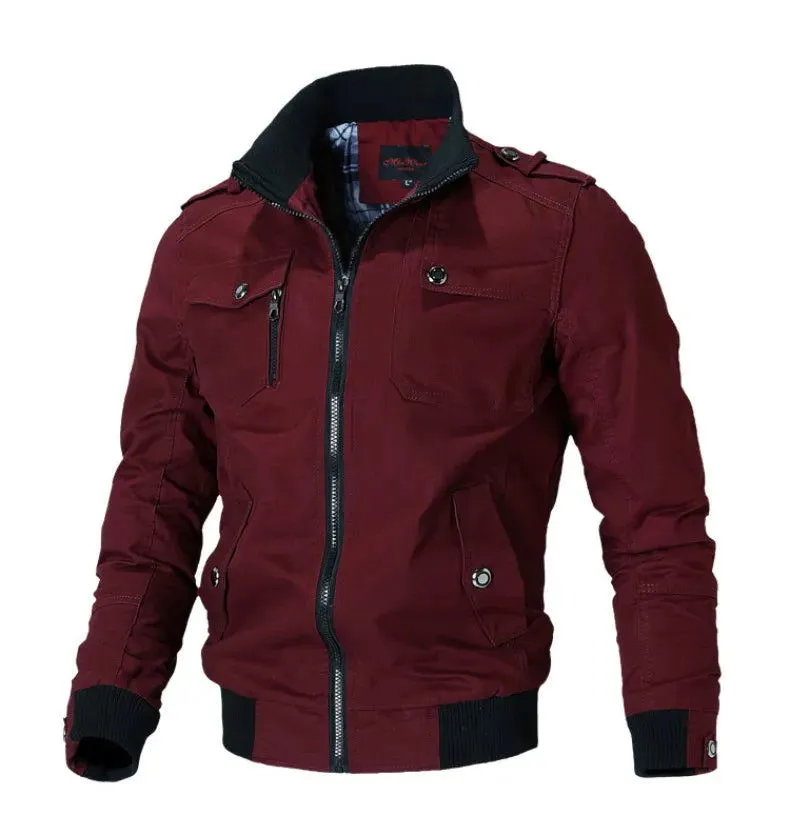 Men Fashion Casual Windbreaker Jacket Coat Spring Autumn*