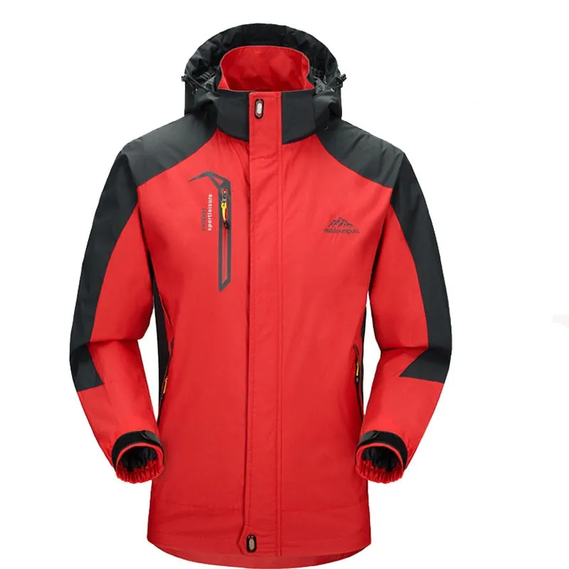 Men Soft Shell Hiking Windproof Waterproof Jackets