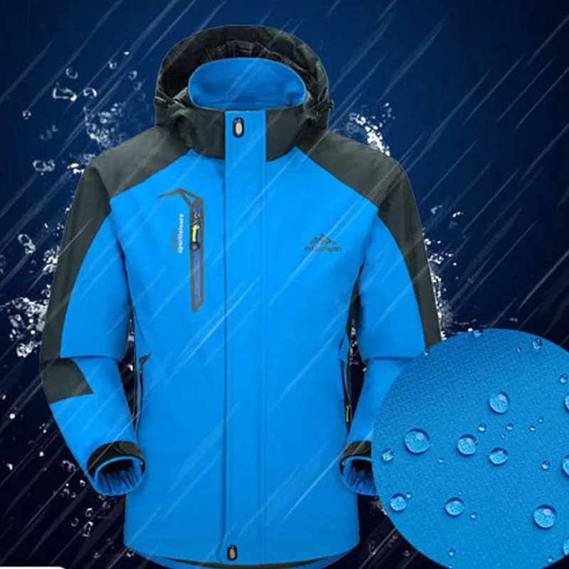 Men Soft Shell Hiking Windproof Waterproof Jackets