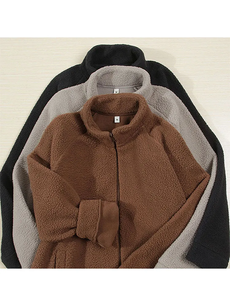 Men'S Collar Lambswool Coat