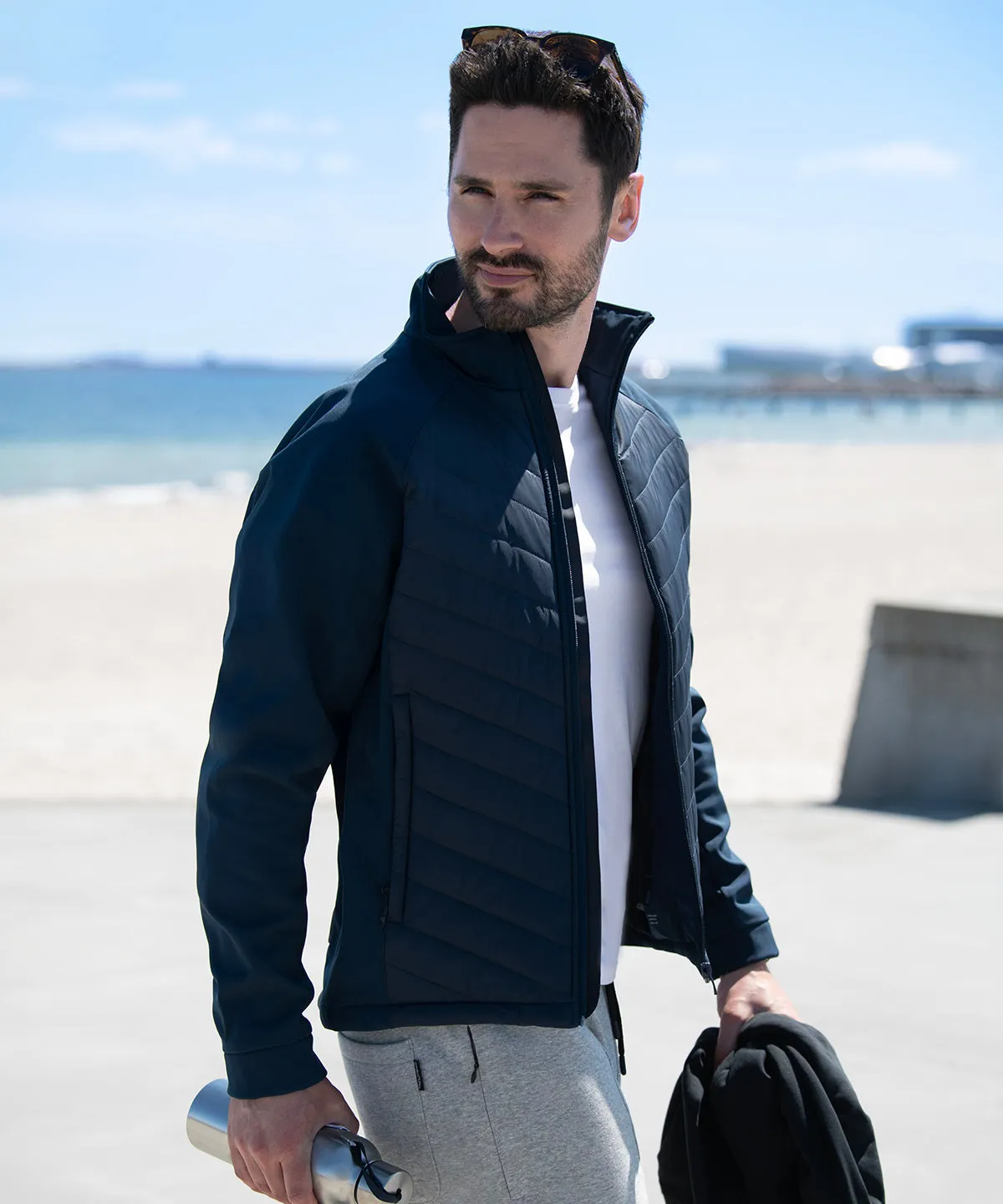 Navy - Bloomsdale – comfortable hybrid jacket