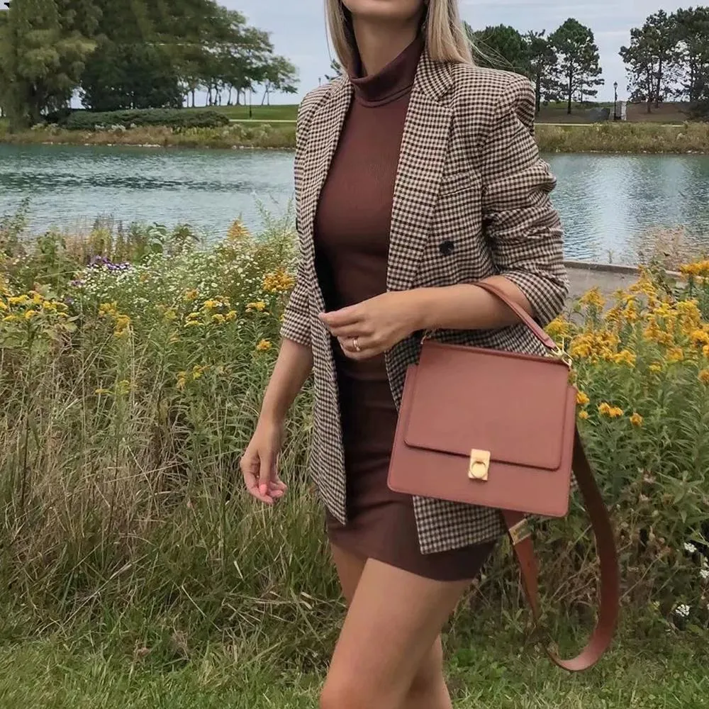 Office Wear Double Breasted Blazer