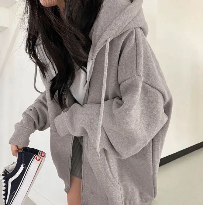 Oversized Zip-up Hoodie