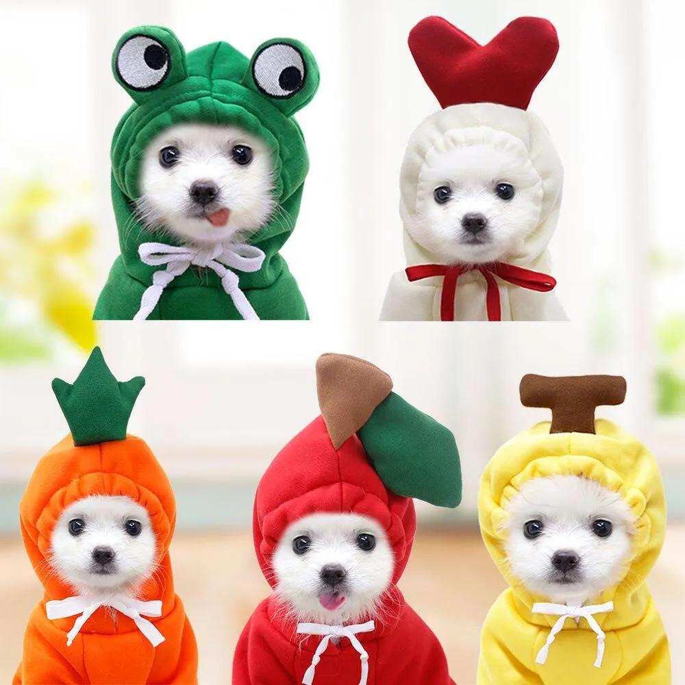 Pet Winter Warm Cute Plush Coat Hoodies