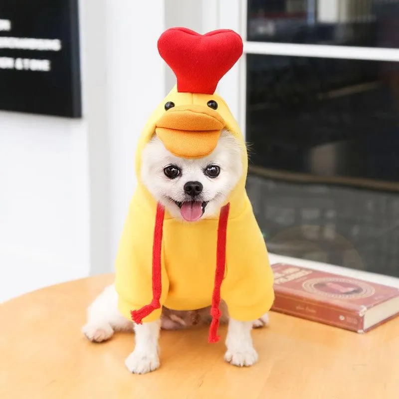 Pet Winter Warm Cute Plush Coat Hoodies