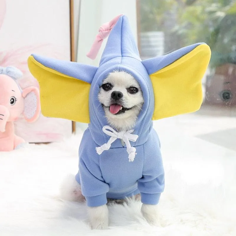 Pet Winter Warm Cute Plush Coat Hoodies