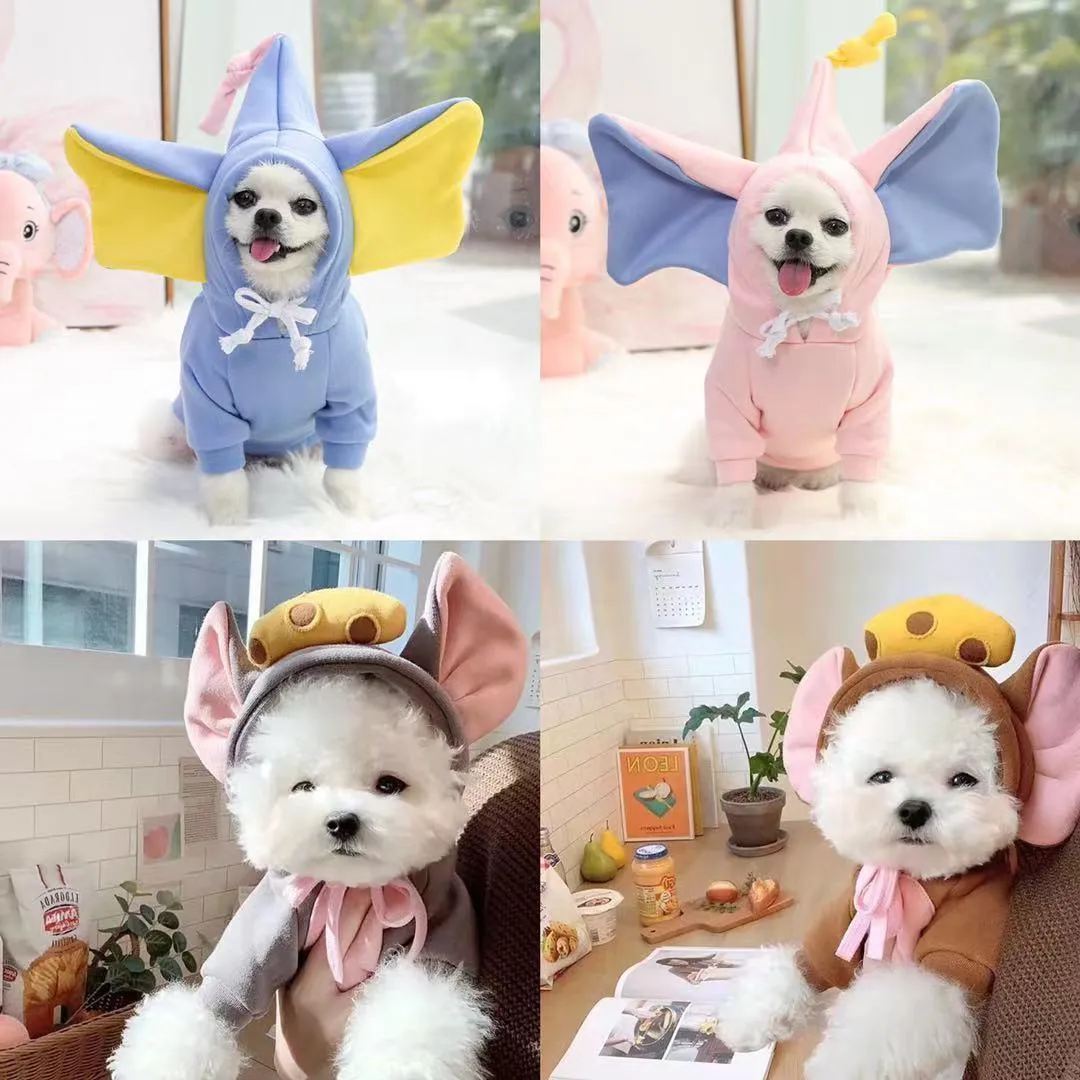 Pet Winter Warm Cute Plush Coat Hoodies