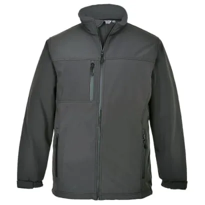 Portwest Mens 3 Layer Water Resistant Softshell Work Jacket - TK50