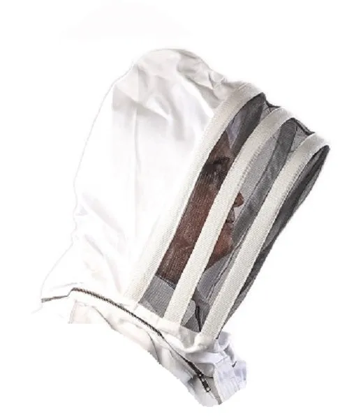 Premium breathable Cotton Beekeeper Jacket with Fencing Veil