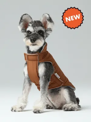 Reversible Dog Vest Jacket - Orange Grey