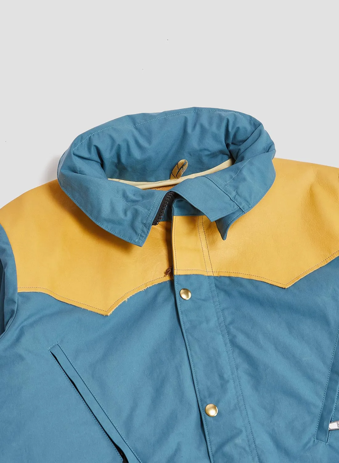 Rocky Mountain Featherbed x Nigel Cabourn Mountain Parka Dry Wax in Blue