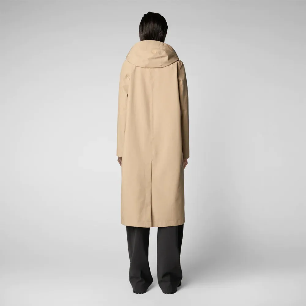 SAVE THE DUCK - ASIA HOODED TRENCH COAT