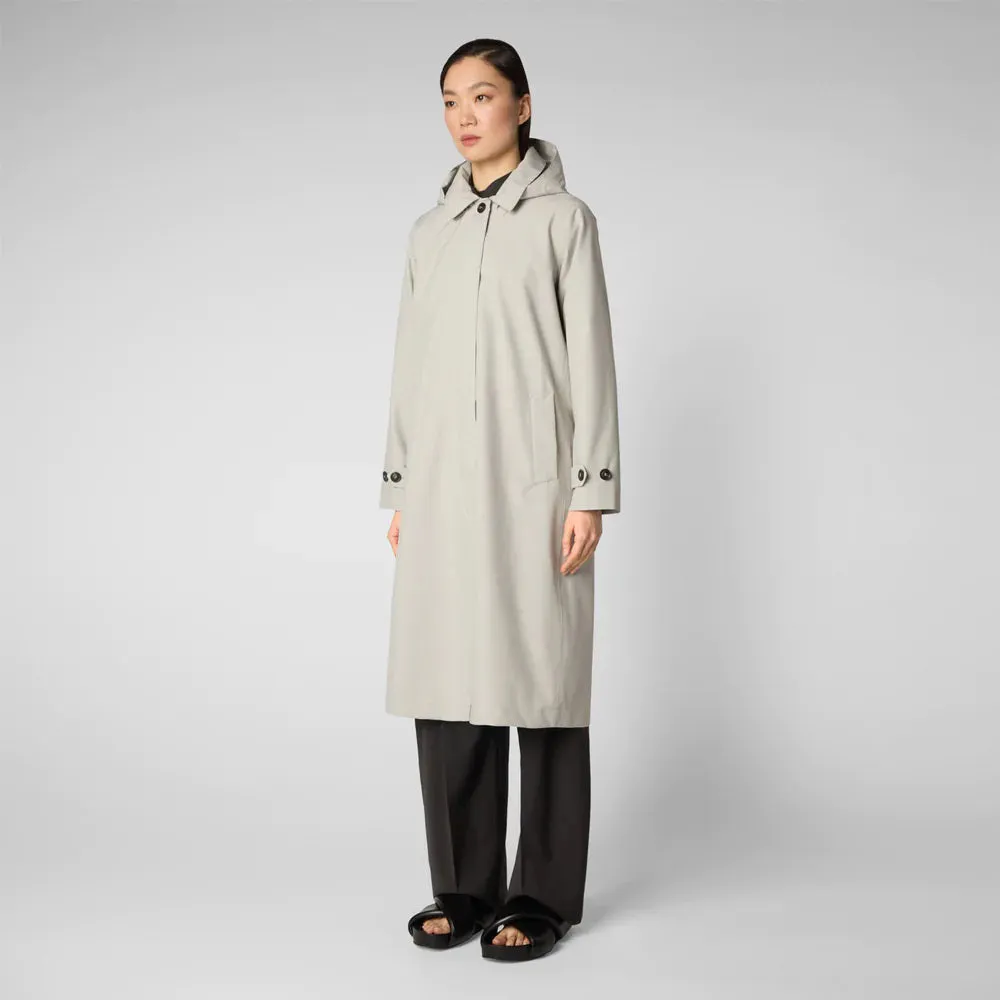 SAVE THE DUCK - ASIA HOODED TRENCH COAT