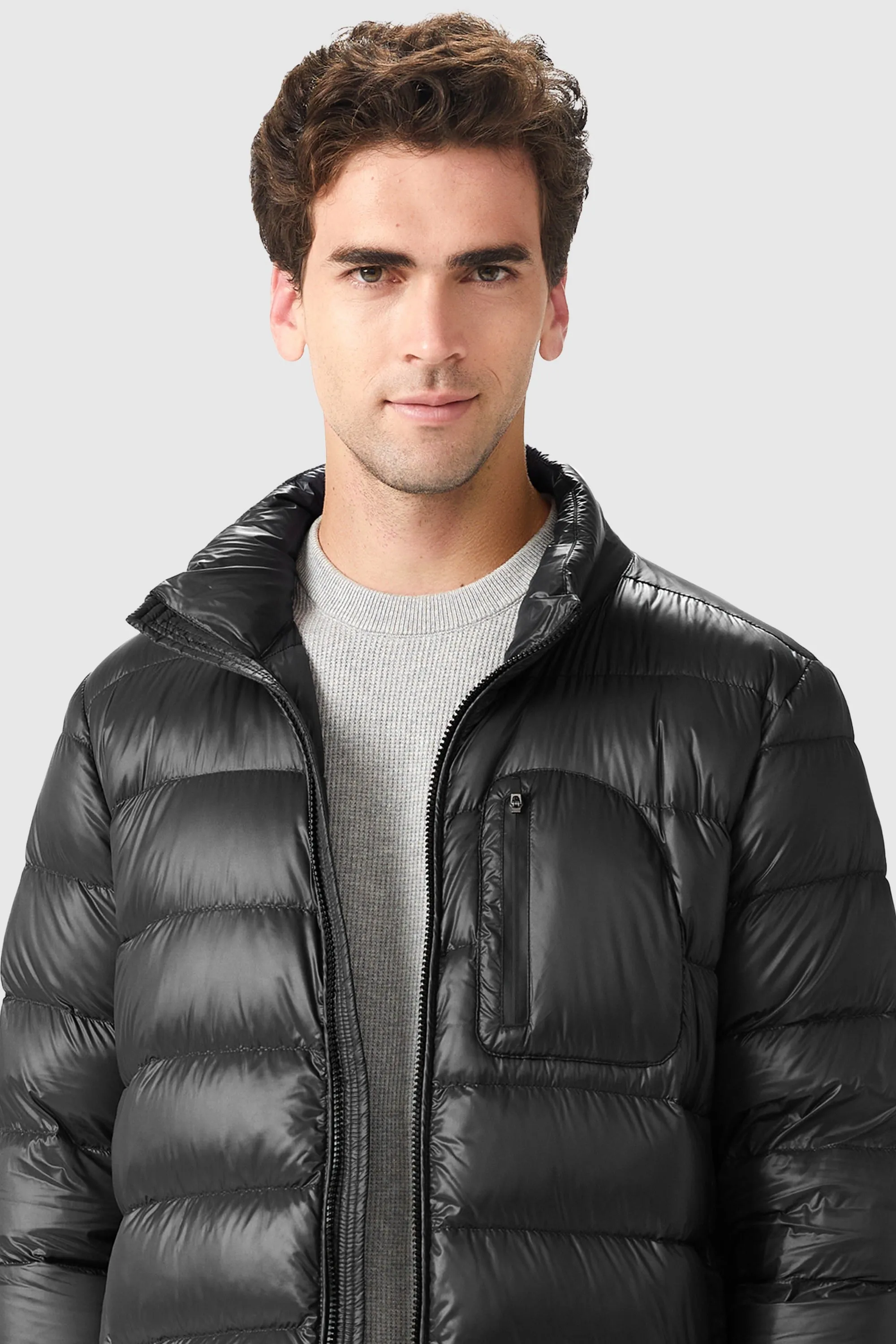 Short Lightweight Bomber Down Coat