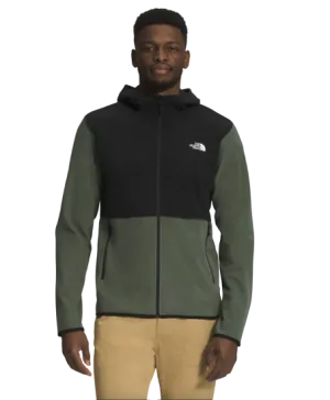 The North Face TKA Glacier Mens Full Zip Hoodie Thyme/TNF Black