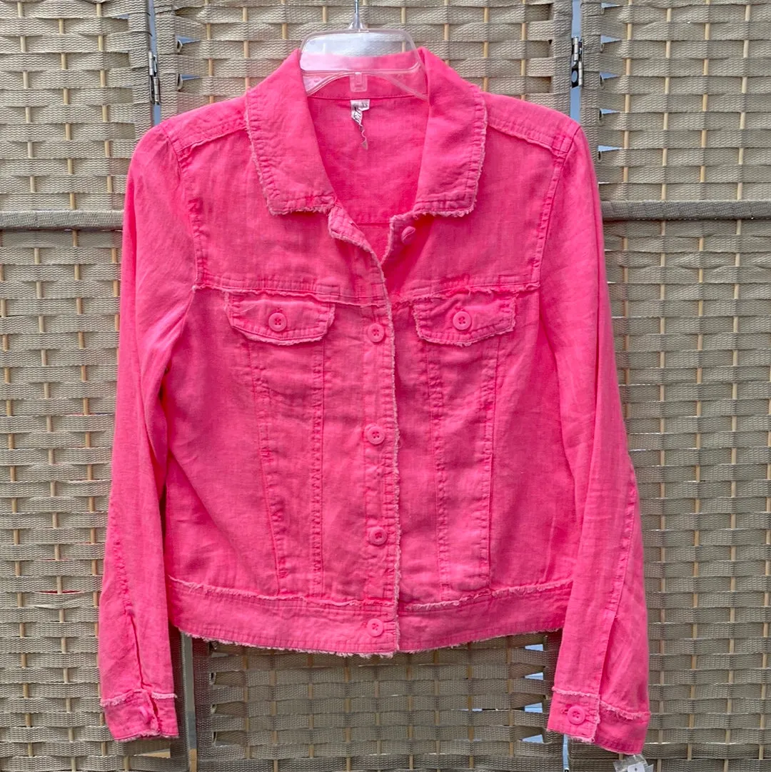 Travel Jacket-Bright Hot Pink