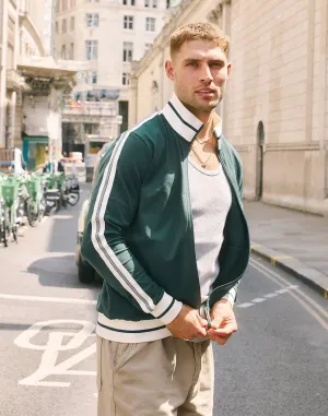 Varsity Jacket in Mountain Green