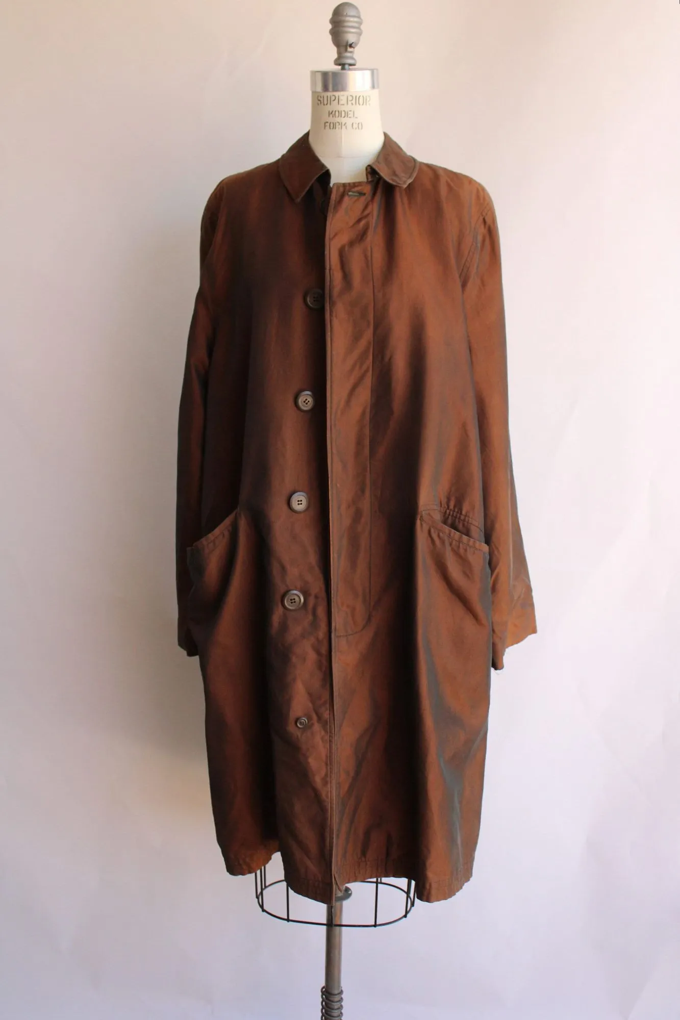 Vintage 1970s 1980s Briarcliff Brown All Weather Rain Jacket