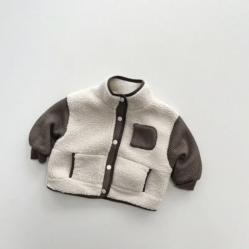 Warm Fleece Patchwork Jacket