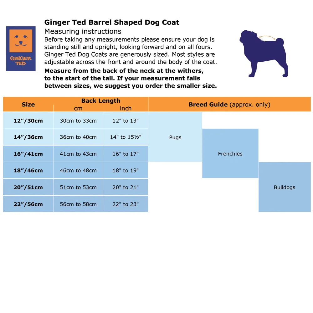 Waterproof Shower Lightweight Bulldog Dog Coat