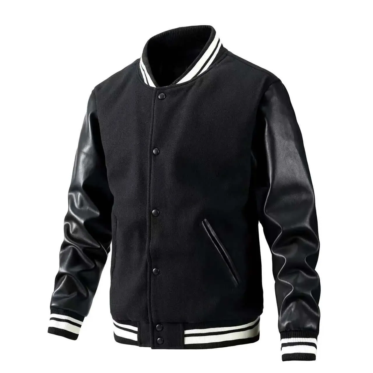 winter casual Men's Spring and Autumn New Baseball Collar Jacket